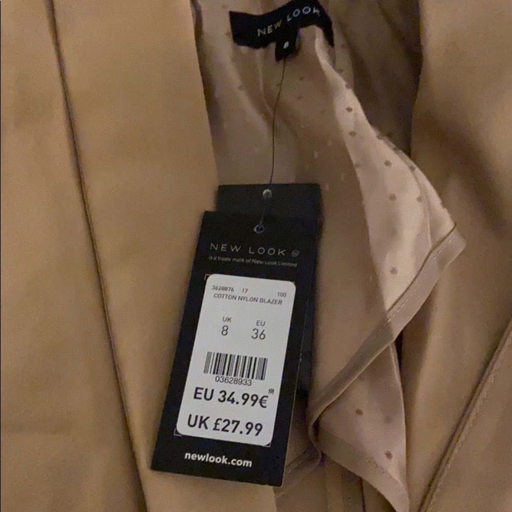 New Look Blazer: Tan - Picture 4 of 4